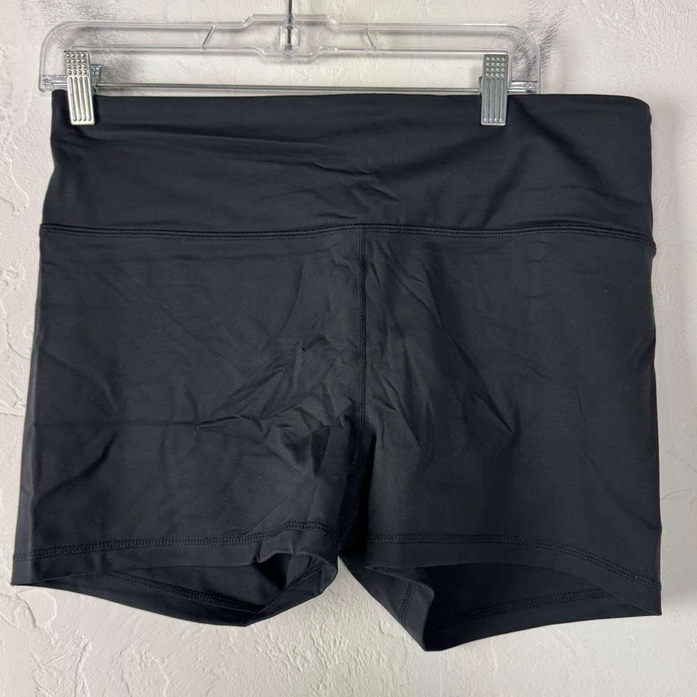 Prana Shorts Biker Yoga Layna Solid Black Pull On‎ Workout Athletic Stretchy